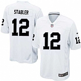 Nike Men & Women & Youth Raiders #12 Kenny Stabler White Team Color Game Jersey,baseball caps,new era cap wholesale,wholesale hats